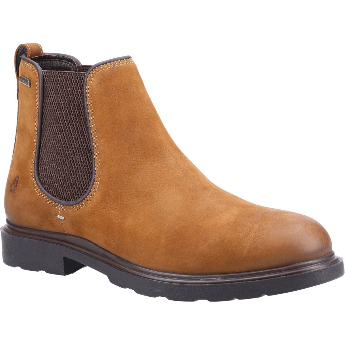 Hush Puppies Preston Chelsea Tan Nubuck Mens boots HPM2000-232-2 in a Plain Leather in Size 10